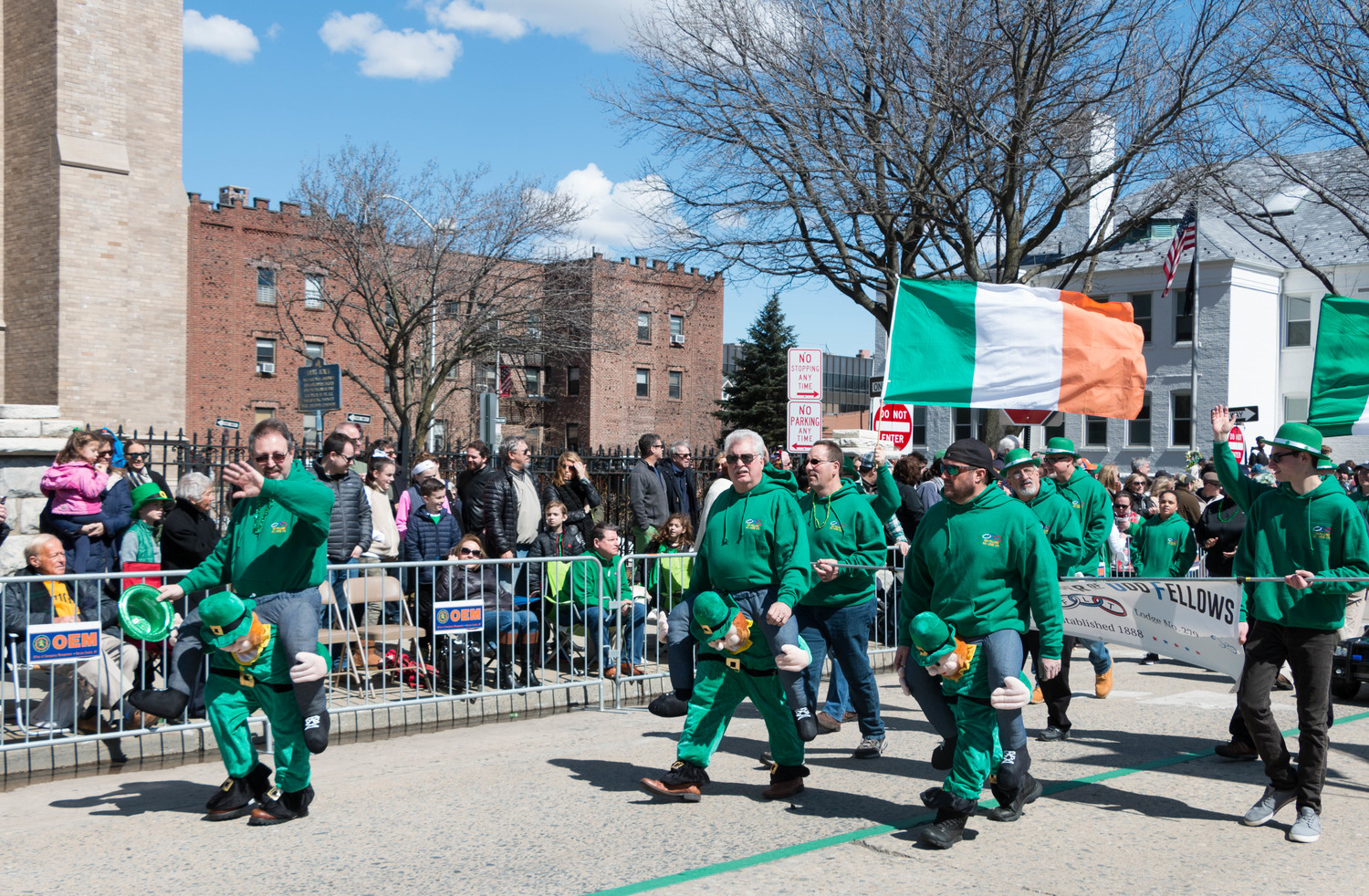 The Odd Fellows of Rockville Centre were among the marchers in the St. Patrick's Parade last March.