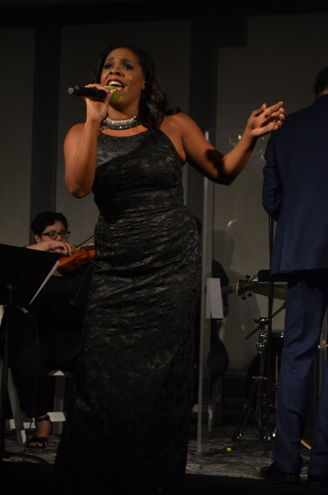Award-winning star Bryonha Marie Parham was one of four performers who provided the crowd with live entertainment in the form of a Broadway revue.