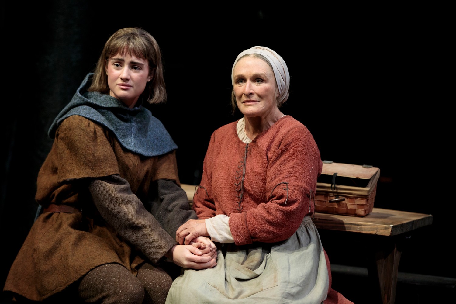 Glenn Close stars as Joan of Arc’s mother, a sensible, hard-working, God-fearing peasant woman, in the new play “Mother of the Maid.” The epic is tale told through an unexpected new perspective.