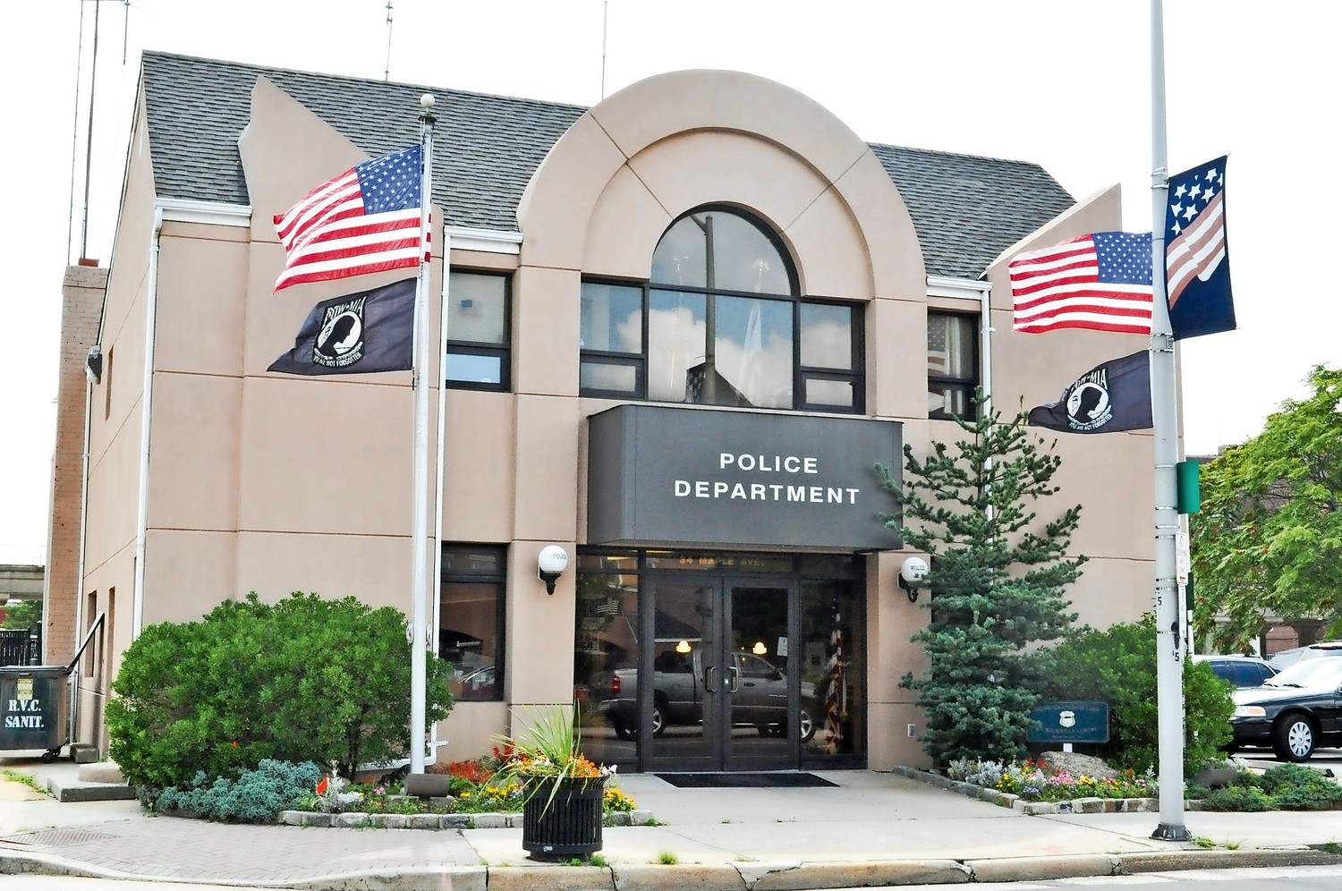 The Rockville Centre Police Department’s headquarters at 34 Maple Ave. will be torn down and turned into a parking lot.