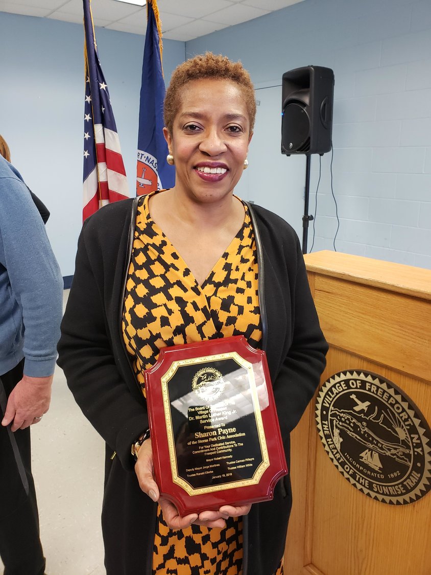 Stearns Park Civic Association member Payne was honored for her contributions to her neighborhood.
