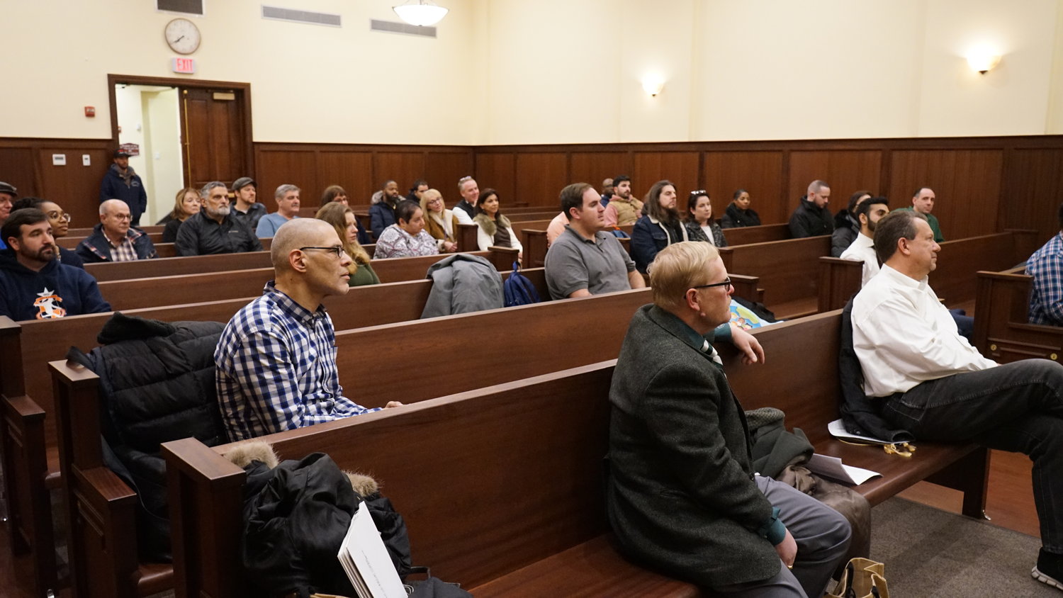 Members of Valley Stream’s Downtown Revitalization Task Force gathered at the village courthouse to hear about the methods three village mayors in Nassau County have employed to revitalize their downtowns.