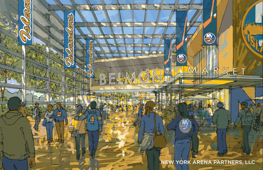 The success of the proposed Belmont hockey arena has been tied to whether developers can secure a full-time Long Island Rail Road station at Belmont.