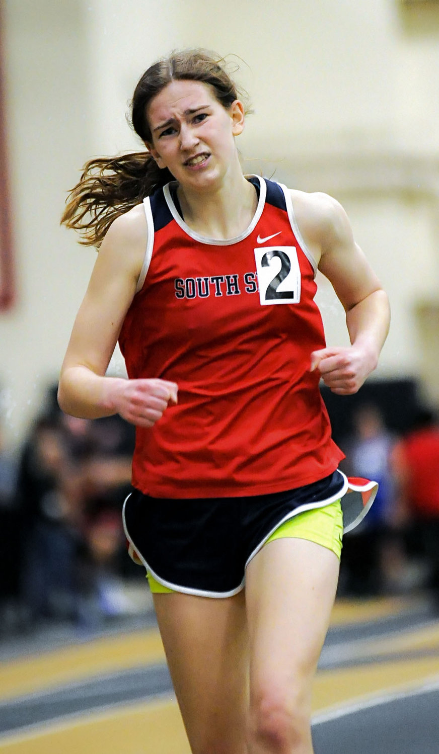Carly Woelfel, the team’s captain, was also a county champion in the 3,000-meter race.