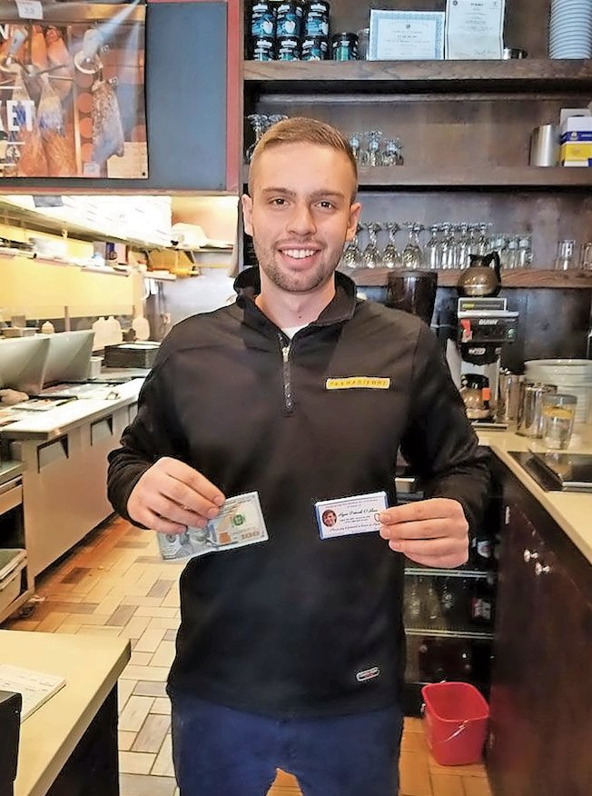Dylan Delury, of Parmagianni in Rockville Centre, donated $100 in honor of Ryan O’Shea, adding to a $130 gift to his customers from Tommy Maher.