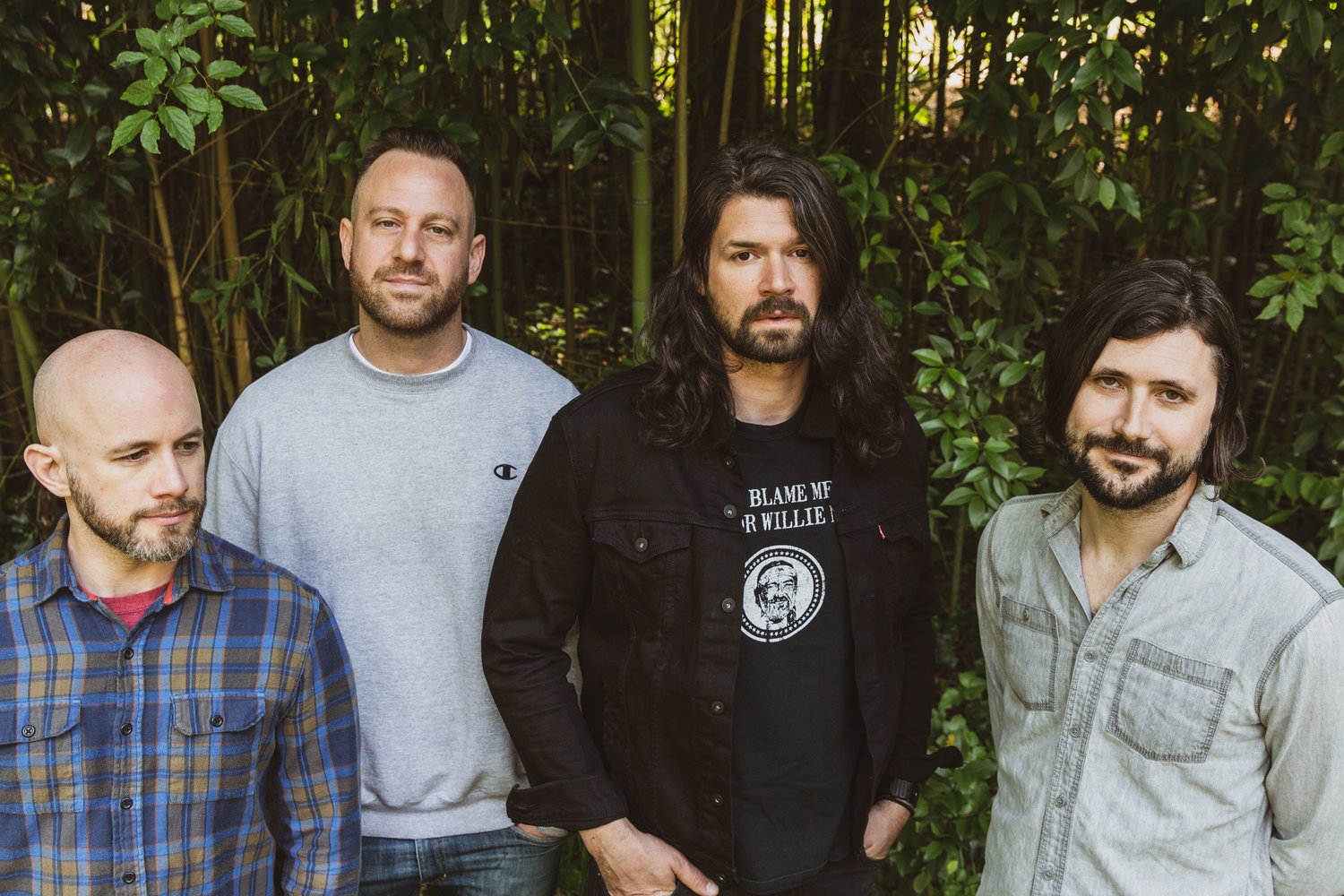 Shaun Cooper, far left, Mark O’Connell, Adam Lazzara and John Nolan make up Taking Back Sunday, which will headline a show at R.J. Daniels in Rockville Centre on Monday night.