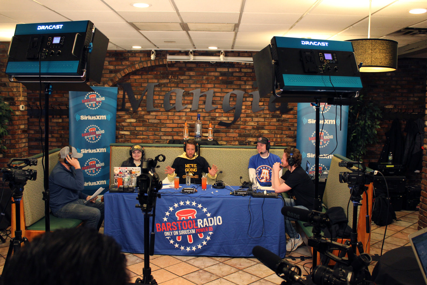 Barstool Sports broadcast its March 19 show at Borrelli’s in East Meadow.