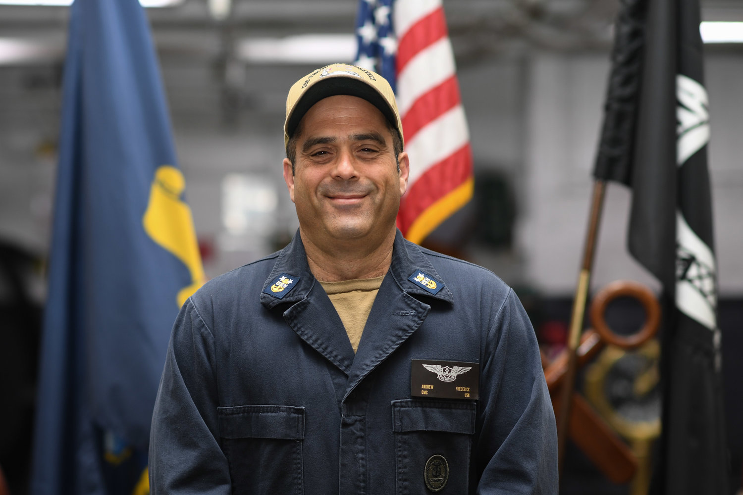 Andrew Frederick, who graduated from East Meadow High School in 1984, is a command master chief in the U.S. Navy aboard the aircraft carrier USS Theodore Roosevelt.