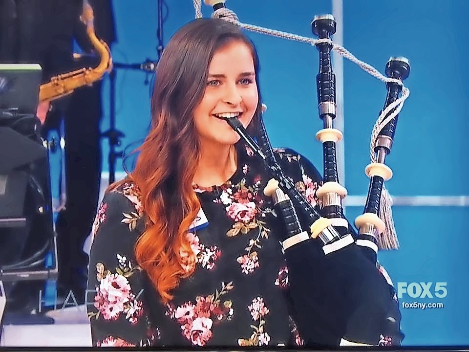 Piper Erin McGrath, 19, a biology student at Molloy College, performed on the Harry Connick, Jr. show in October 2017.