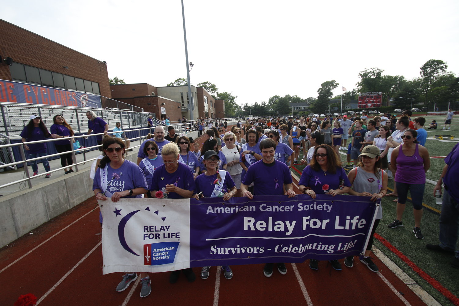 Hundreds of community members attended South Side High School’s first Relay For Life last June.