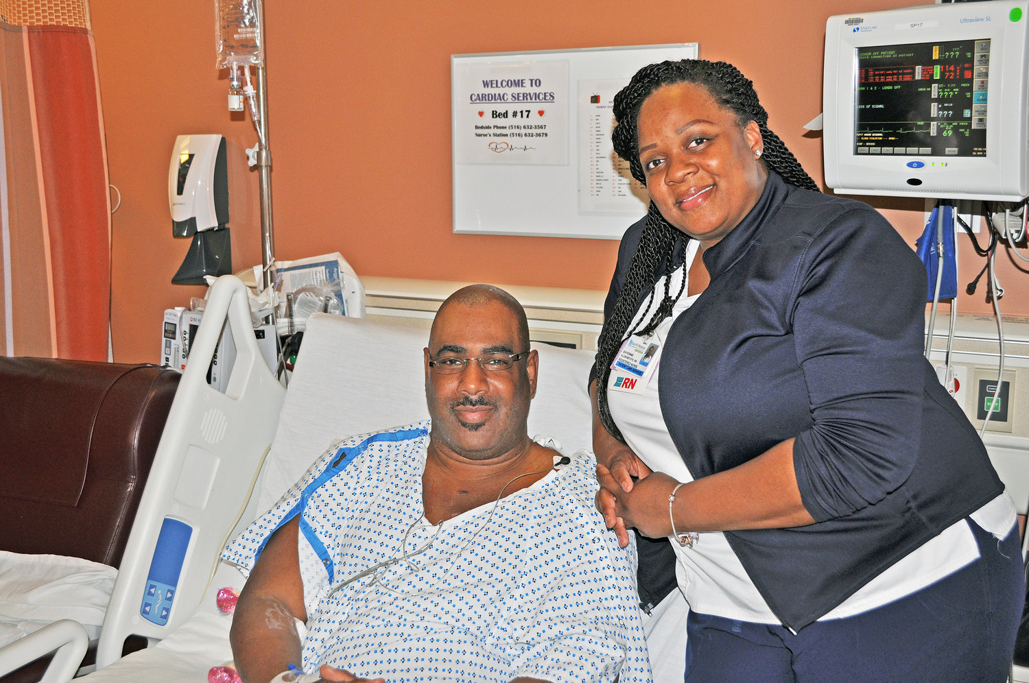 DeShawn Mason nearly died on Easter Sunday after suffering a cardiac issue while watching a movie at Regal Cinemas 13 in Lynbrook, but was saved by Shyvonne Allen-Ibitoye, a nurse at South Nassau Communities Hospital, in Oceanside, who was also attending a matinee showing that afternoon.