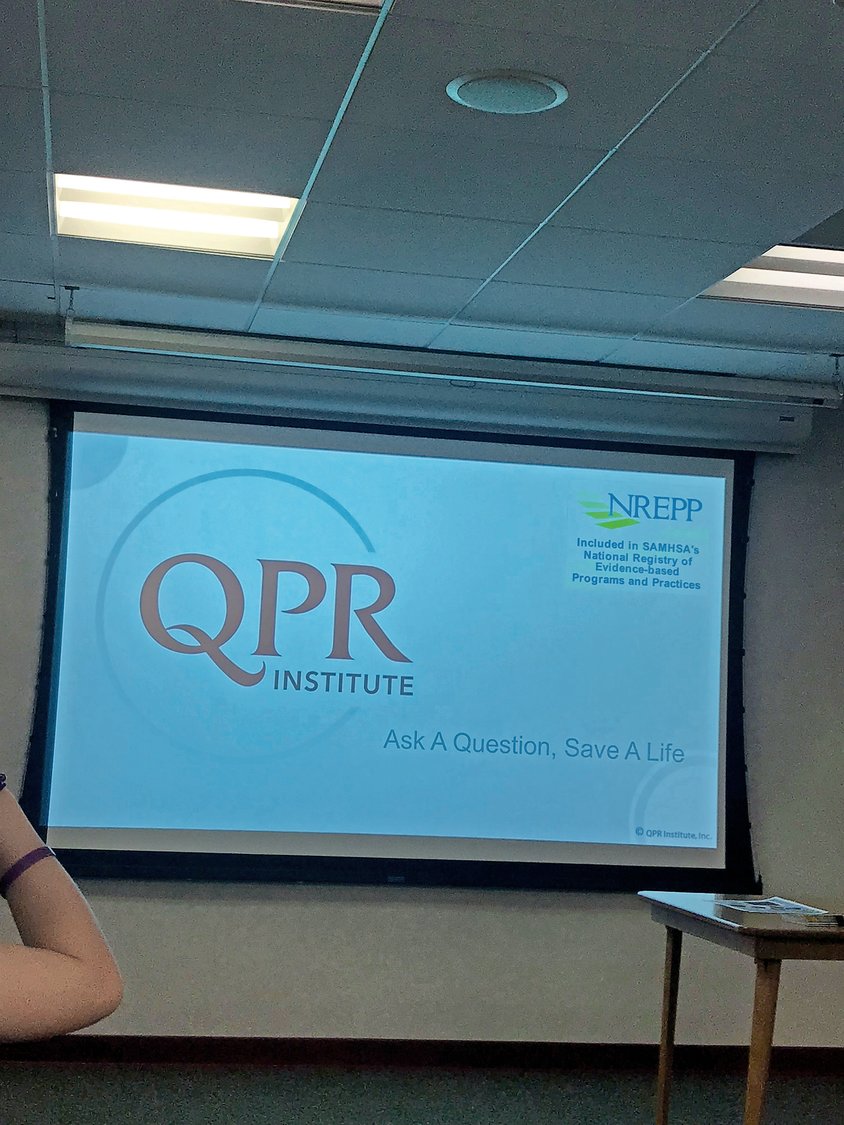 The QPR Institute’s method of addressing suicide is “question, persuade, refer.”