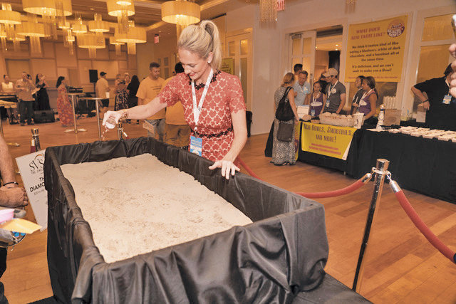 Nicki sprinkled the sandpit with bling at last year’s “diamond dig.” Film festival-goers can participate at this year’s Taste on the Plaza and Casino Night.