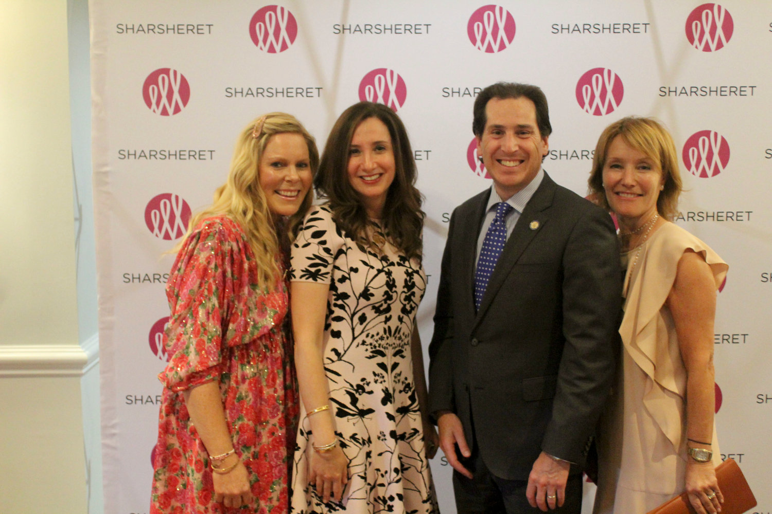 The Woodmere Club hosted the annual Long Island Sharsheret Committee barbecue. From left were guest speaker Riva Goldschmiedt, event co-chair Esther Zeidman, State Sen. Todd Kaminsky and board member Alissa Zagha.