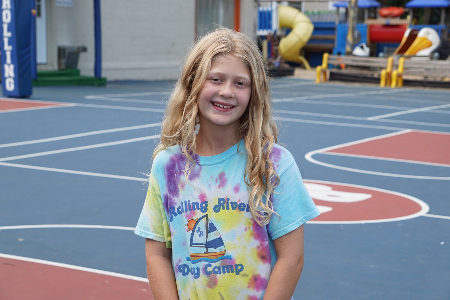 Michela Zuckerman, 8, enjoyed making bracelets as her favorite activity to do at camp.