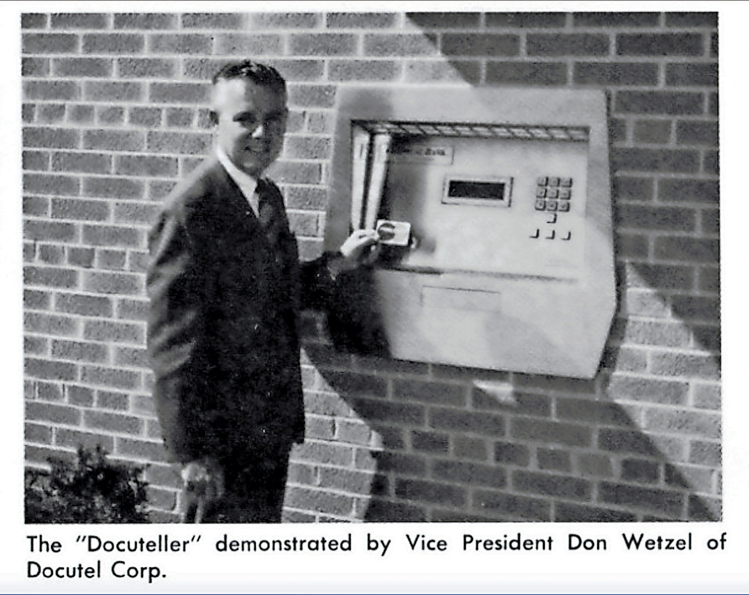 Don Wetzel, inventor of the ATM, left, will be in Rockville Centre for a 50th anniversary celebration on Sept. 6.