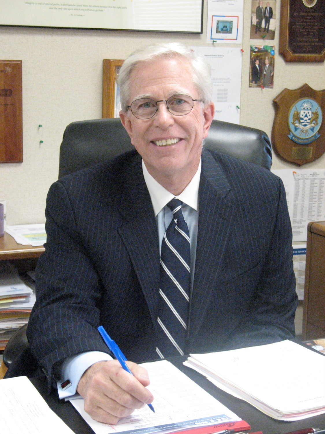 Malverne School District Superintendent Dr. James Hunderfund, who has been an educator for nearly 50 years, will retire at the end of the 2019-20 school year.