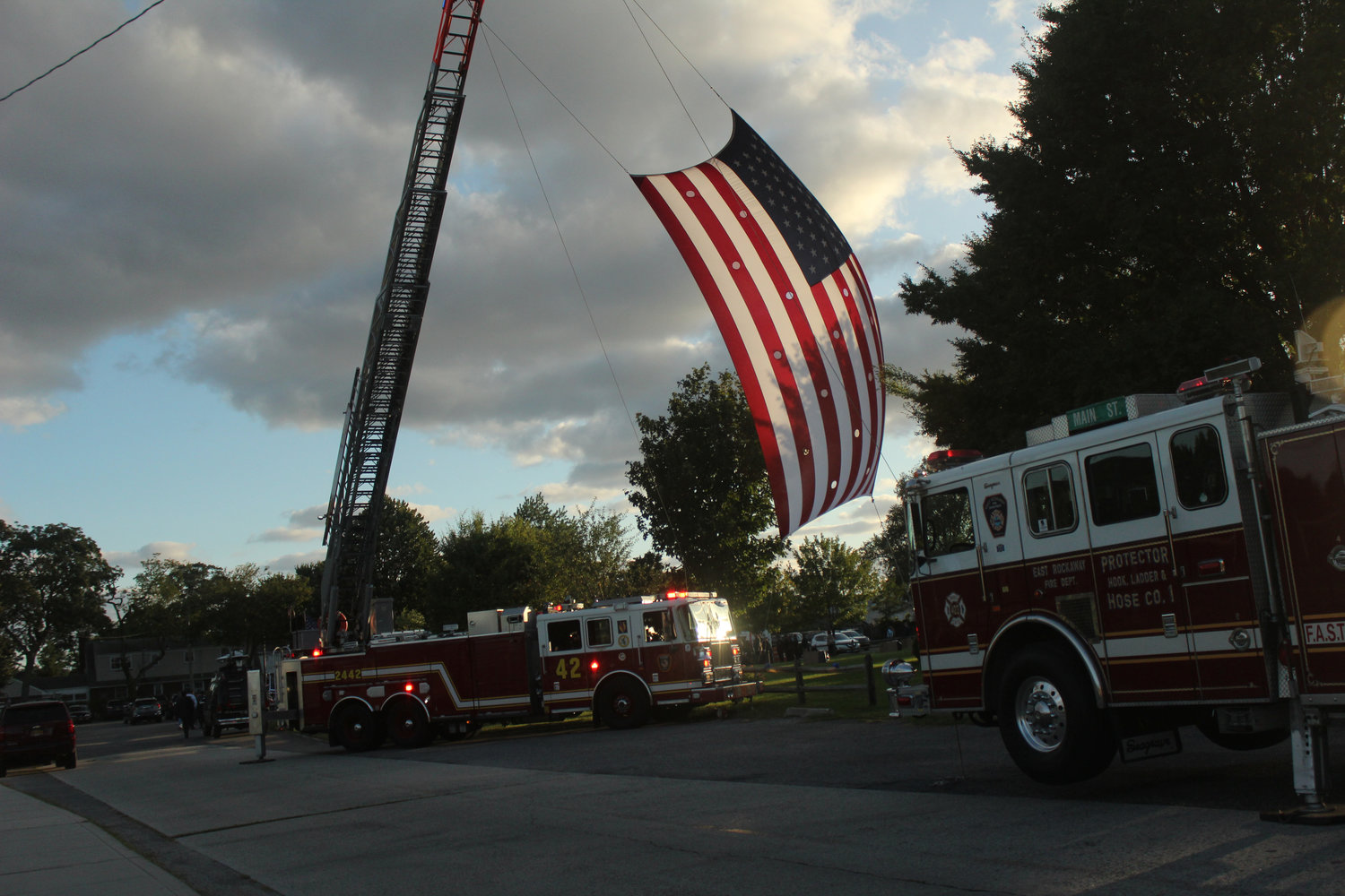 An American flag flew in memory of the late Luis Alvarez when the Oceanside community memorialized him last Friday.