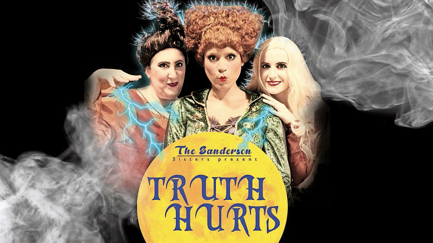 Baez, center, created a “Hocus Pocus” parody music video of “Truth Hurts” by Lizzo. She played Bette Midler’s character, Winifred Sanderson. Andrea Gallino, left, played Mary Sanderson, and Mary Baron played Sarah Sanderson.