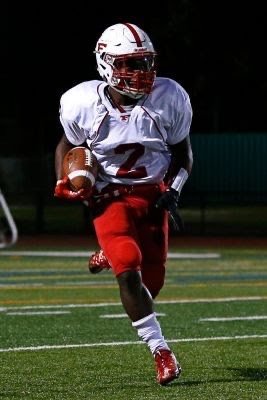 Jayvian Allen during one of the Freeport High School football games.