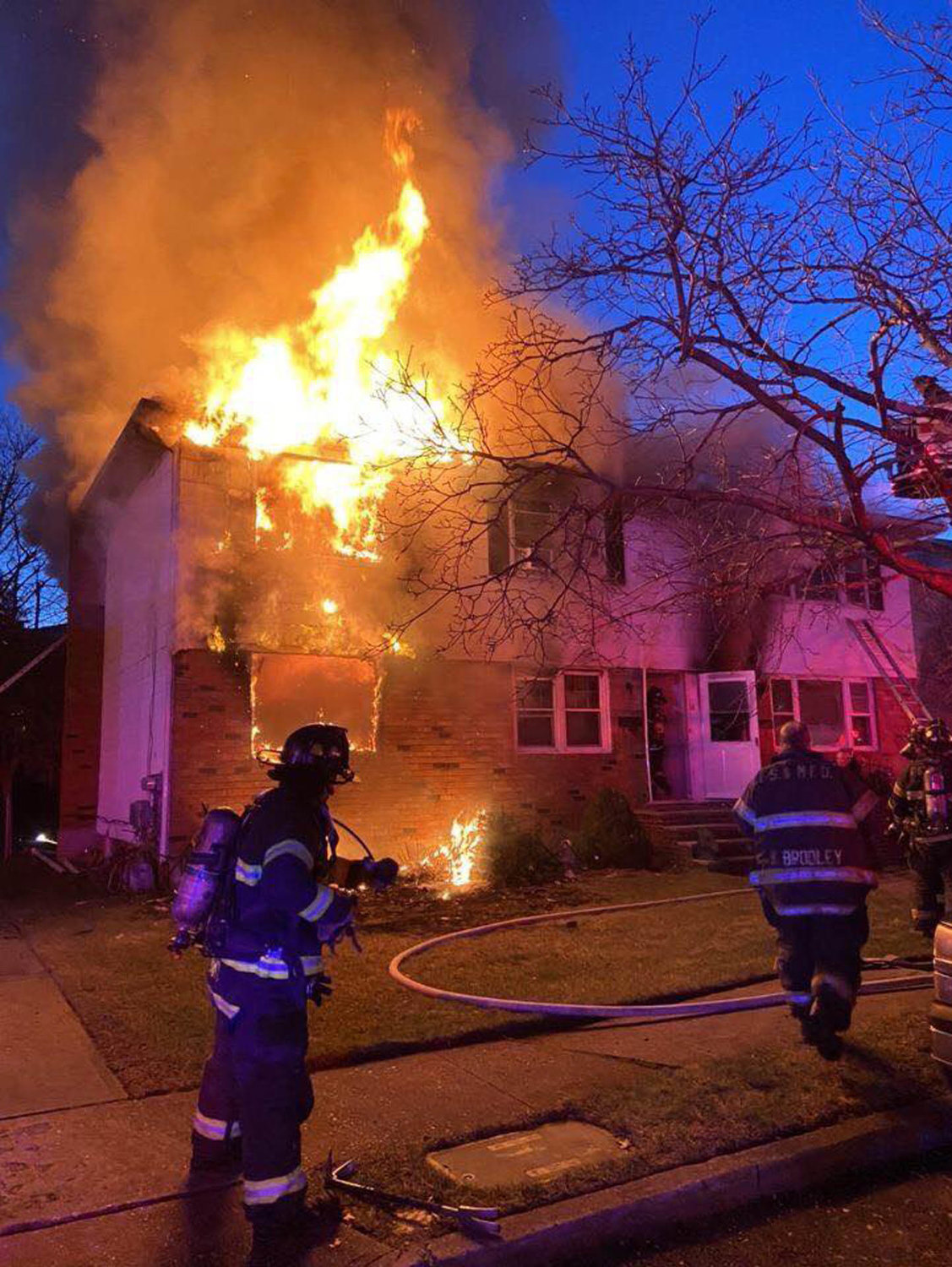 More than 100 firefighters fought the blaze on Dec. 23.