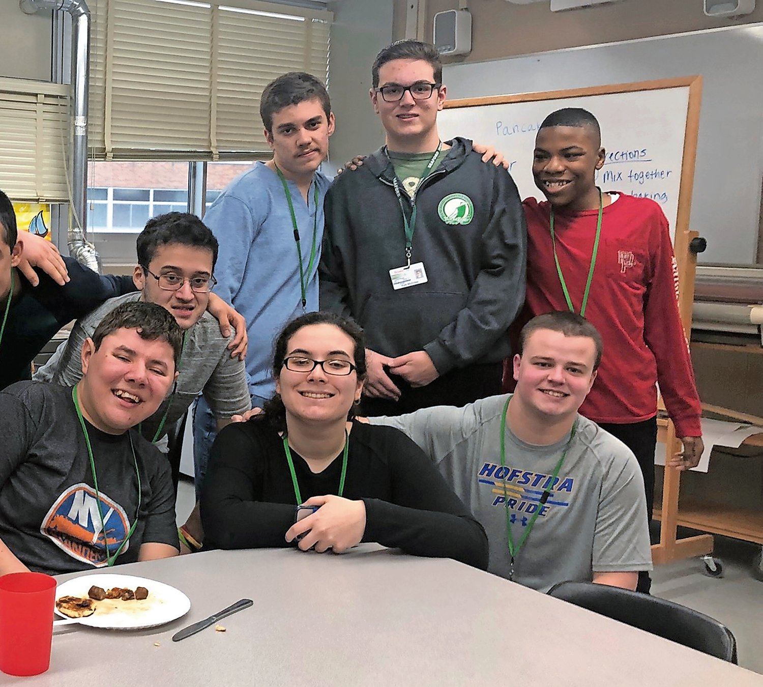 Danielle Palermo, 21, graduated from the Seaford School District’s CDP Program in 2019, and now has a job in the cafeteria at West Hempstead High School.