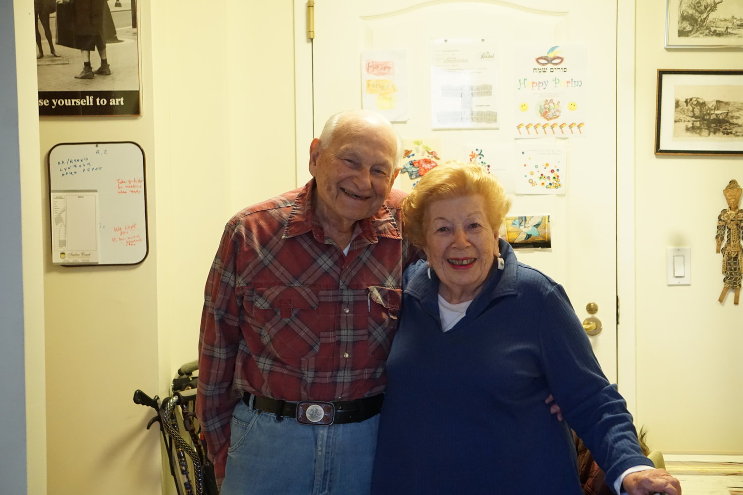Helen and Martin Inwald currently live at the Bristal North Woodmere. They were married in 1948.