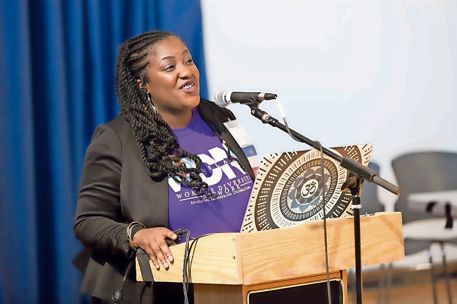 Shanequa Levin, 40, of Huntington Station, is the founder of Women’s Diversity Network, a group that advocates for the racial and cultural integration of systems.