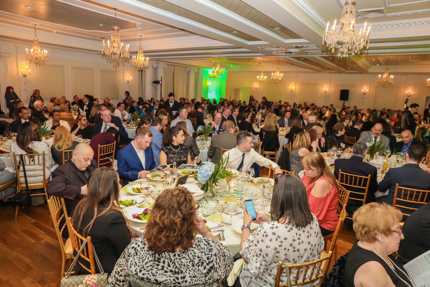 Over 40 family business owners and their families filled the dining room to support their colleagues who won awards.