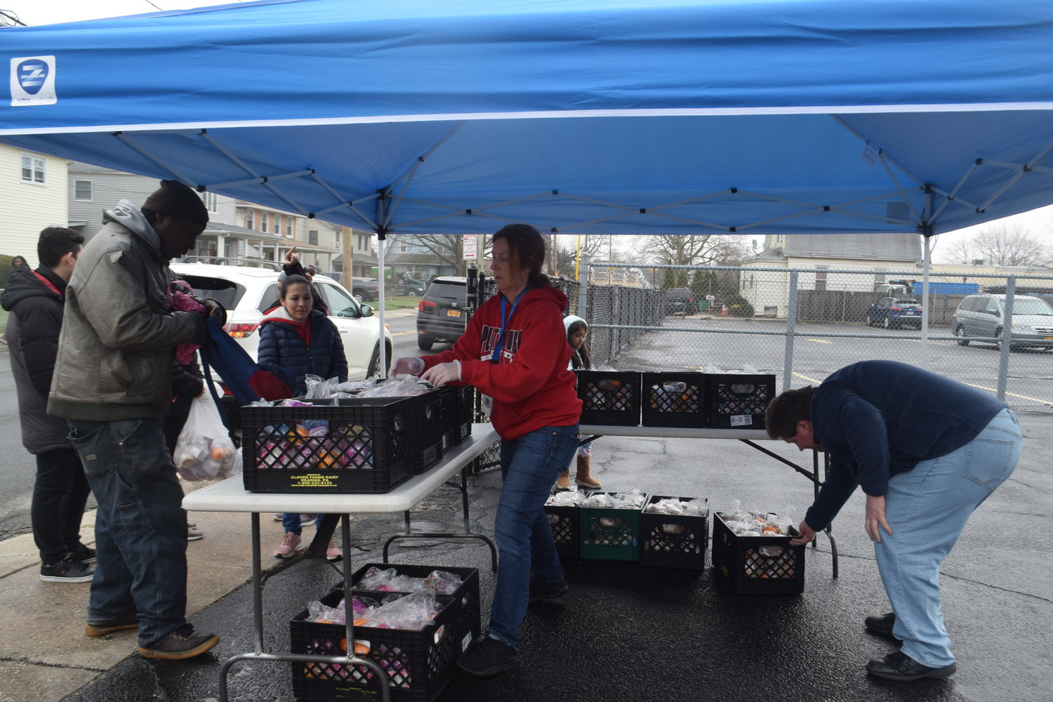 Breakfast and lunch for three days, Friday, Saturday and Sunday, were distributed to Lawrence School District families on March 20.