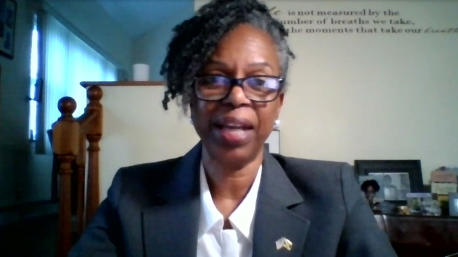 Jackie Gordon, Democratic candidate for New York’s 2nd Congressional District, hosted a public health webinar with Dr. Keasha Guerrier last week.