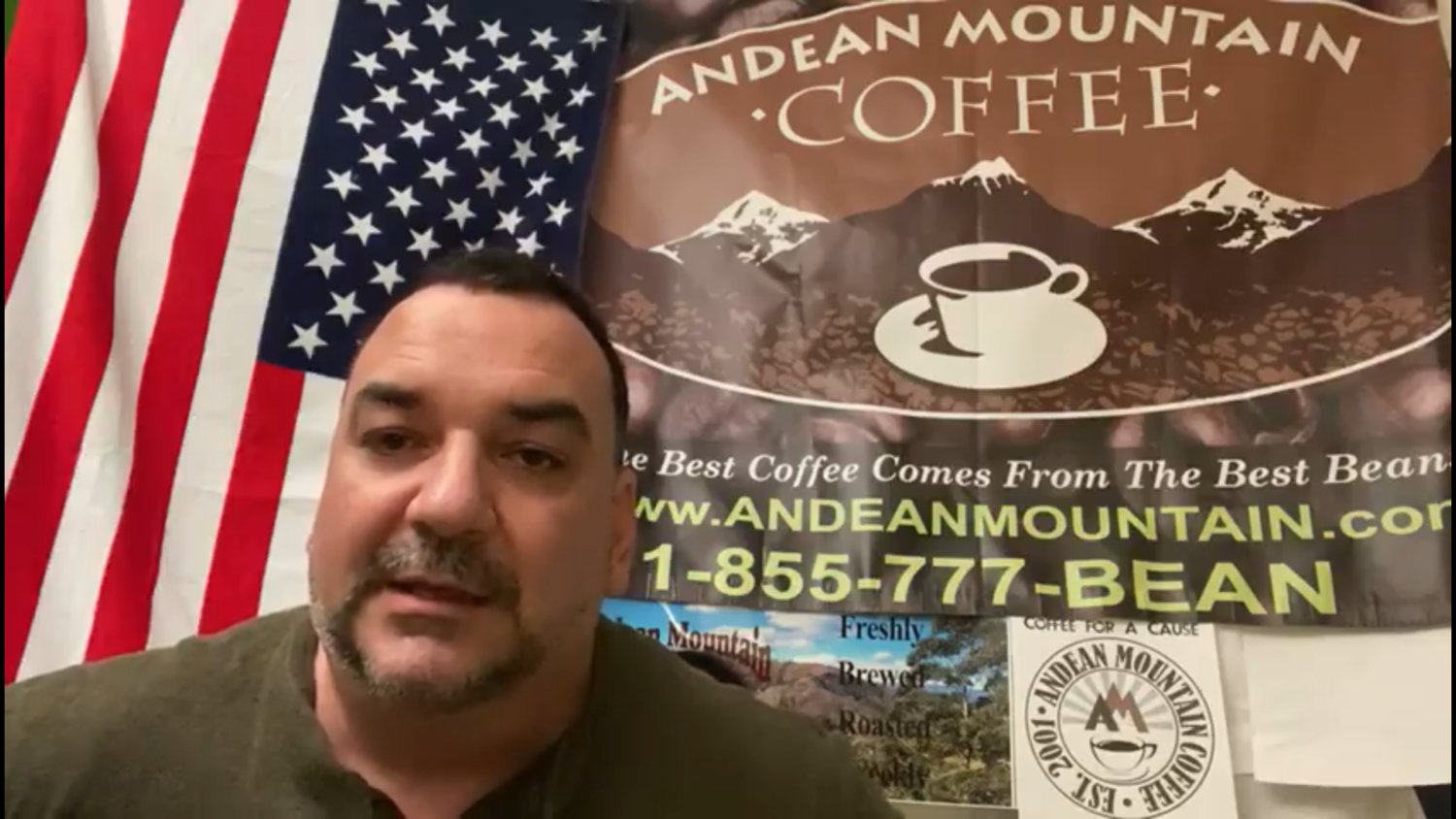 George Franzese, of Oceanside, gave an update on his company’s partnership with Island Harvest. For every pound of coffee beans sold, Andean Mountain is donating $1 to either Tunnels to Towers or Island Harvest.