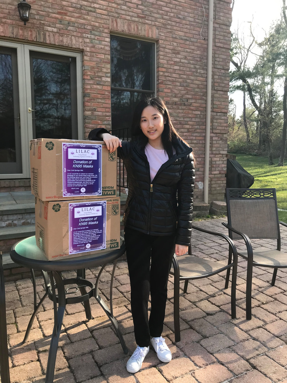 Sabrina Guo, 14, founded the organization Long Island Laboring Against Covid-19 to supplement the shortage of PPE.