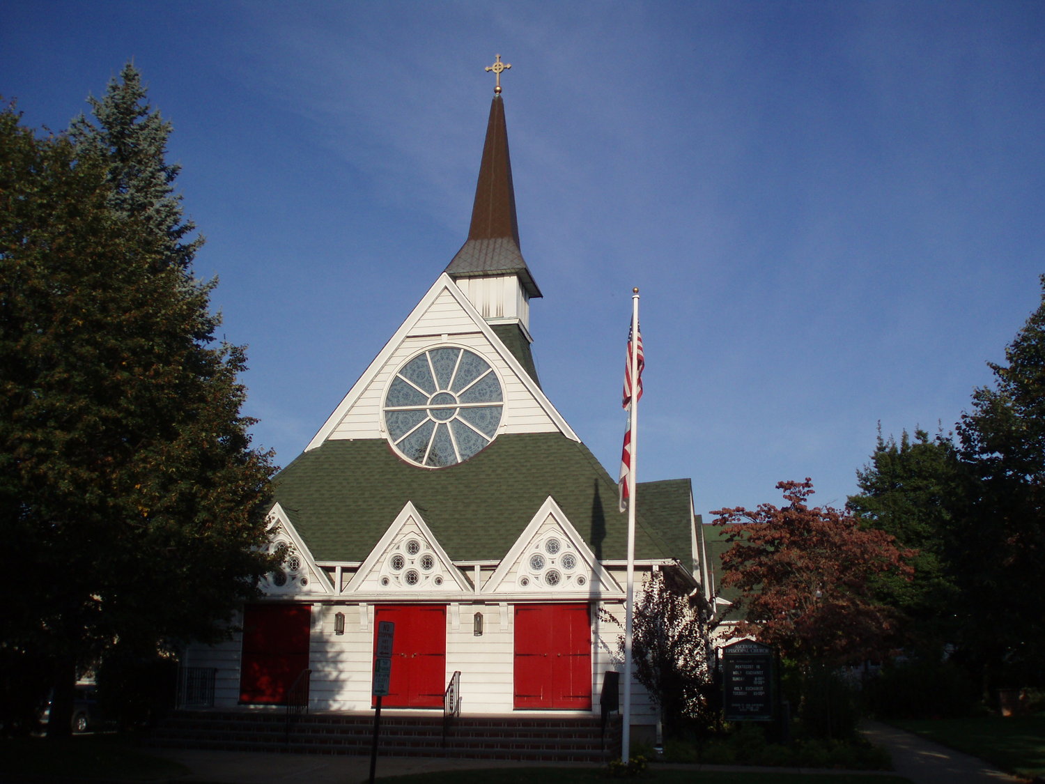The Church of Ascension in Rockville Centre will reopen on July 5 with social distancing guidelines in place. With Phase Two now in effect on Long Island, places of worship were permitted to reopen at 25 percent capacity on June 10.