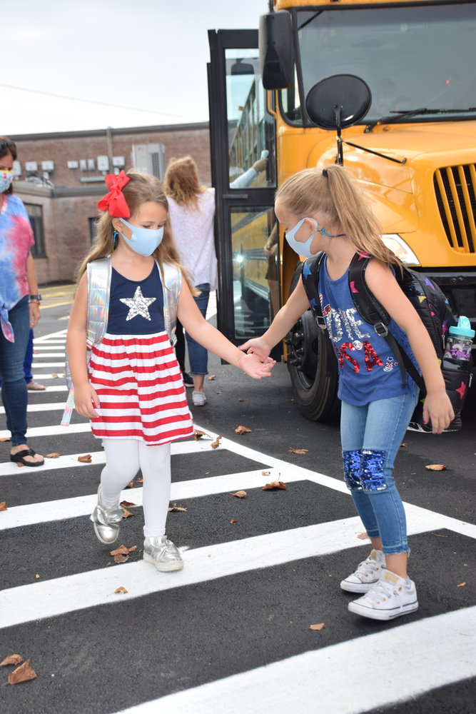 Students arrived at Birch School on Sept. 11 to finish up their first week back to school within the Merrick School District.