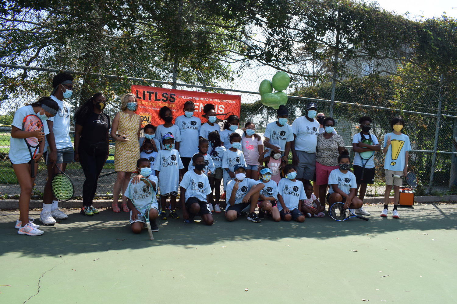About 20 young people took part in the annual LITLSS tennis summer program with Burgess from July through August.