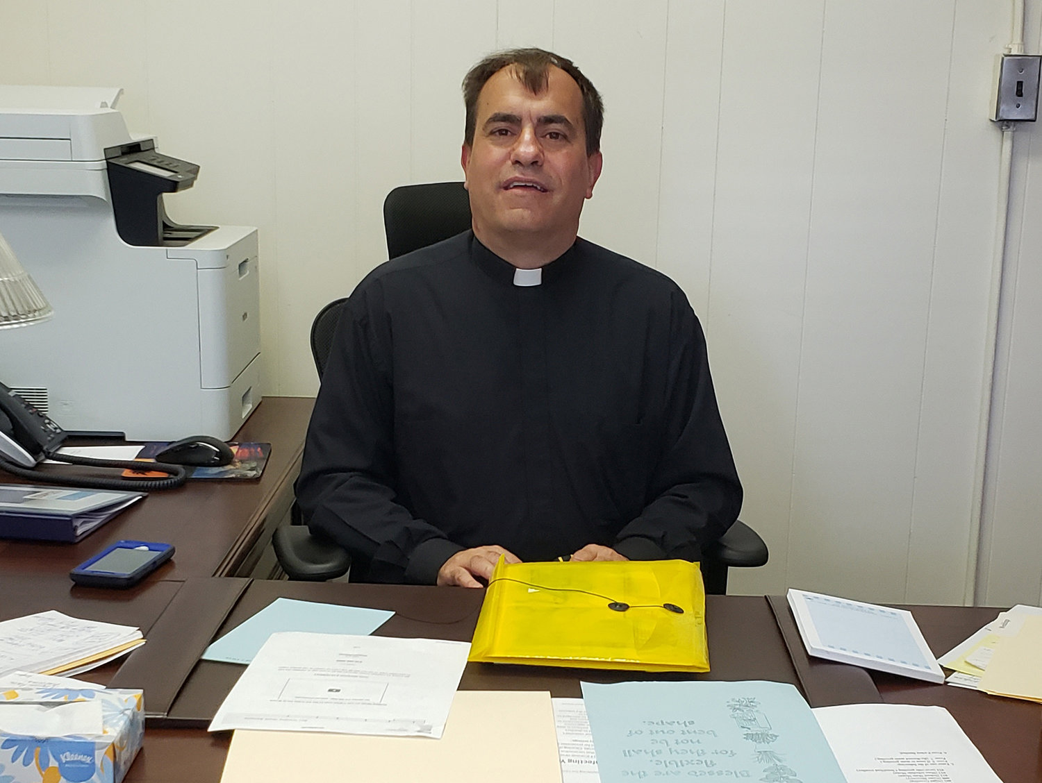 The Rev. James Stachacz, 52, began his tenure at Our Lady of Lourdes Church, in Malverne, on Aug. 26.