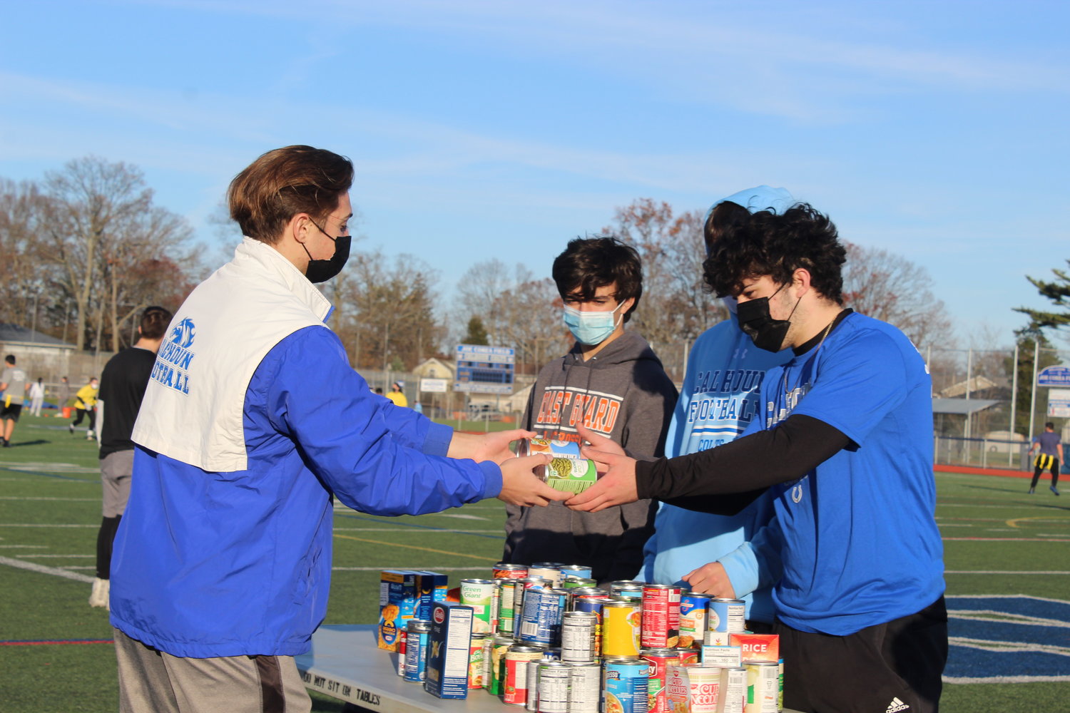 Each participant was required to donate two non-perishable food items as their entrance fee into the tournament, collecting more than 50 pounds of donations for the Community Cupboard.