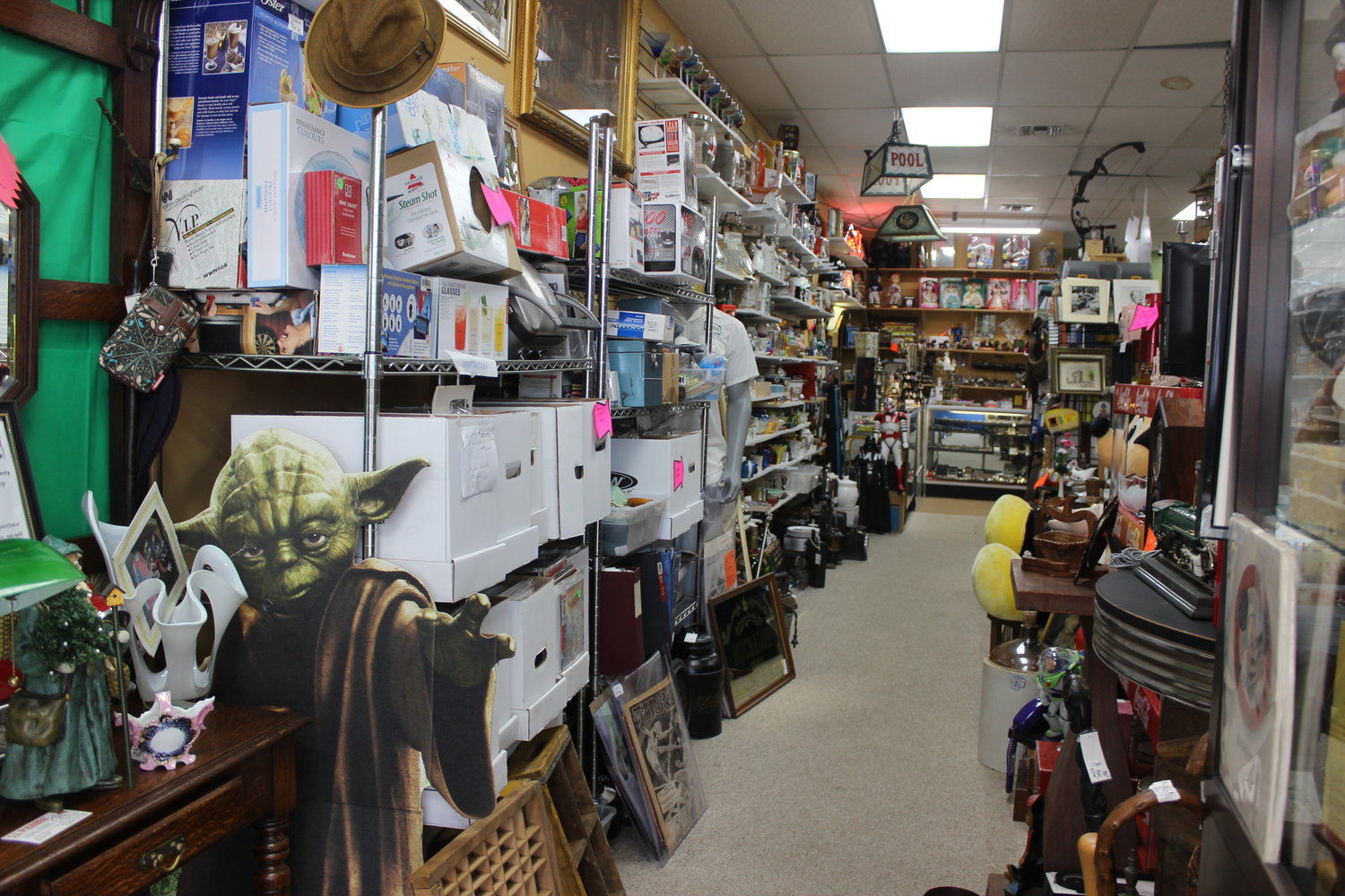 The shop has products ranging from household appliances to staples of pop culture.