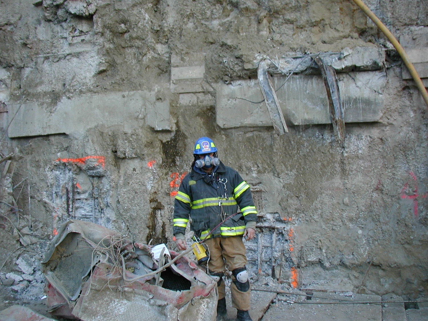 Fuchs spent the month of December 2001 searching the rubble at ground zero.