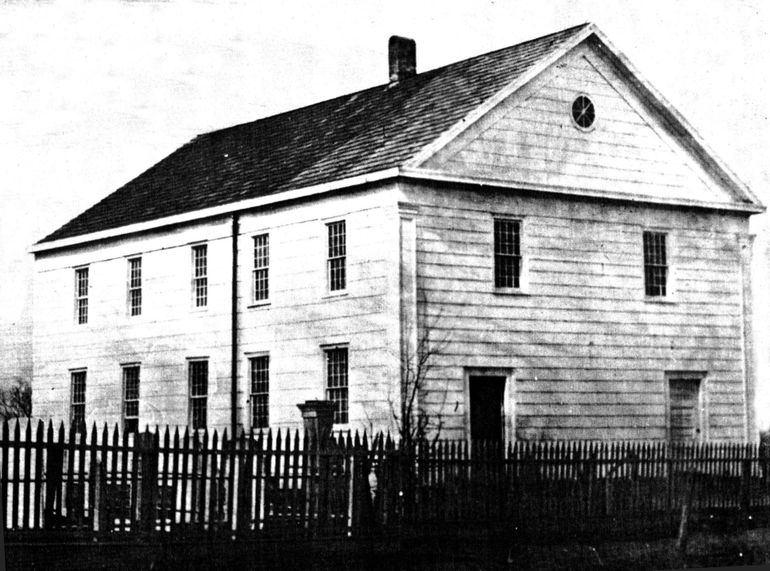 This is the first Old Sand Hole Church and cemetery, in the 1870s, looking much as it did in 1859, when poor Anthony Pearsall was buried there. This church building was moved away and used as a barn. Twice, the replacement church buildings burned to the ground. The now “church-less” cemetery is known as the Rockville Cemetery.