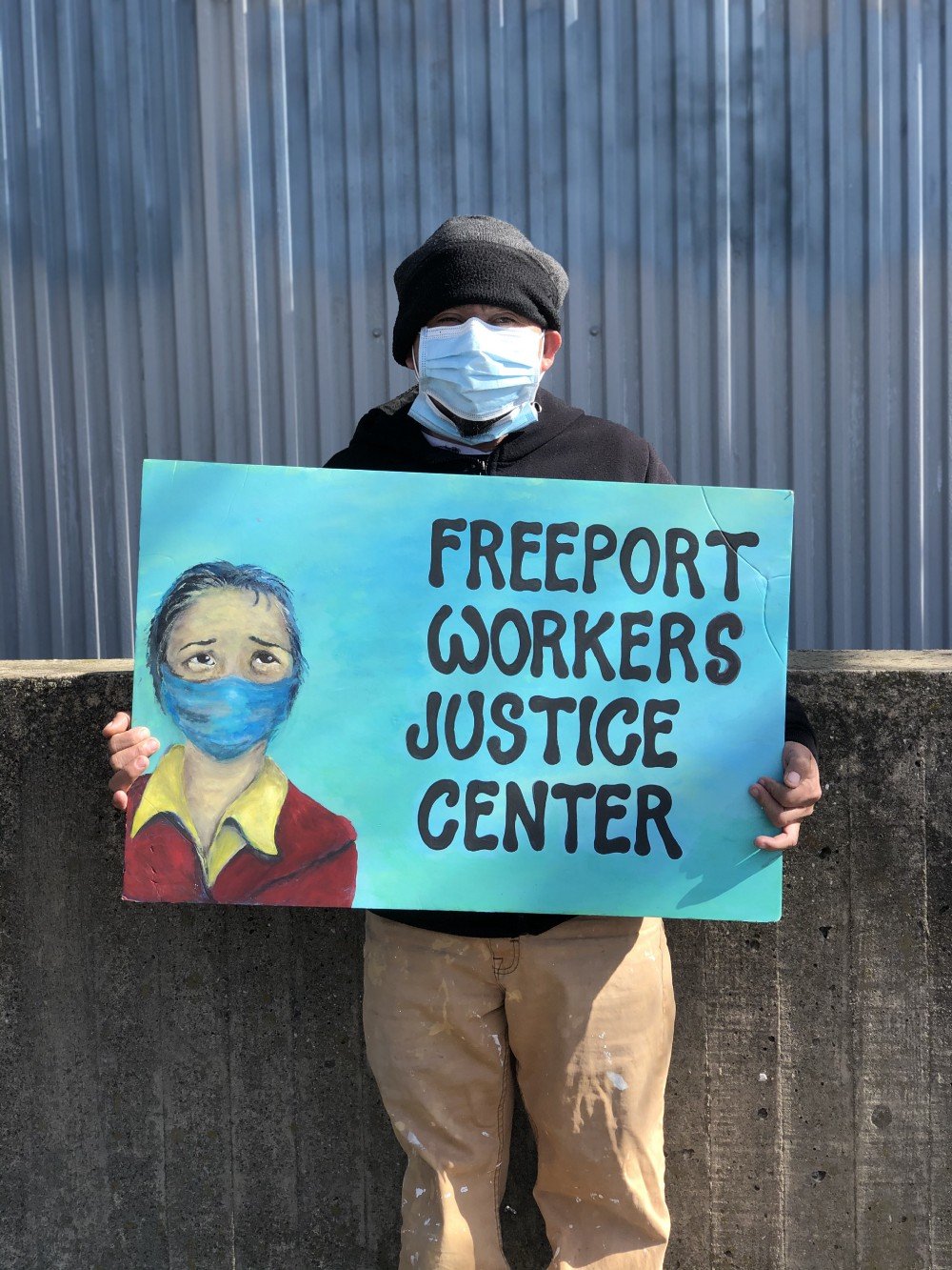 Hector Rodolfo Gomez, 43, a member of Freeport's Workers Justice Center.