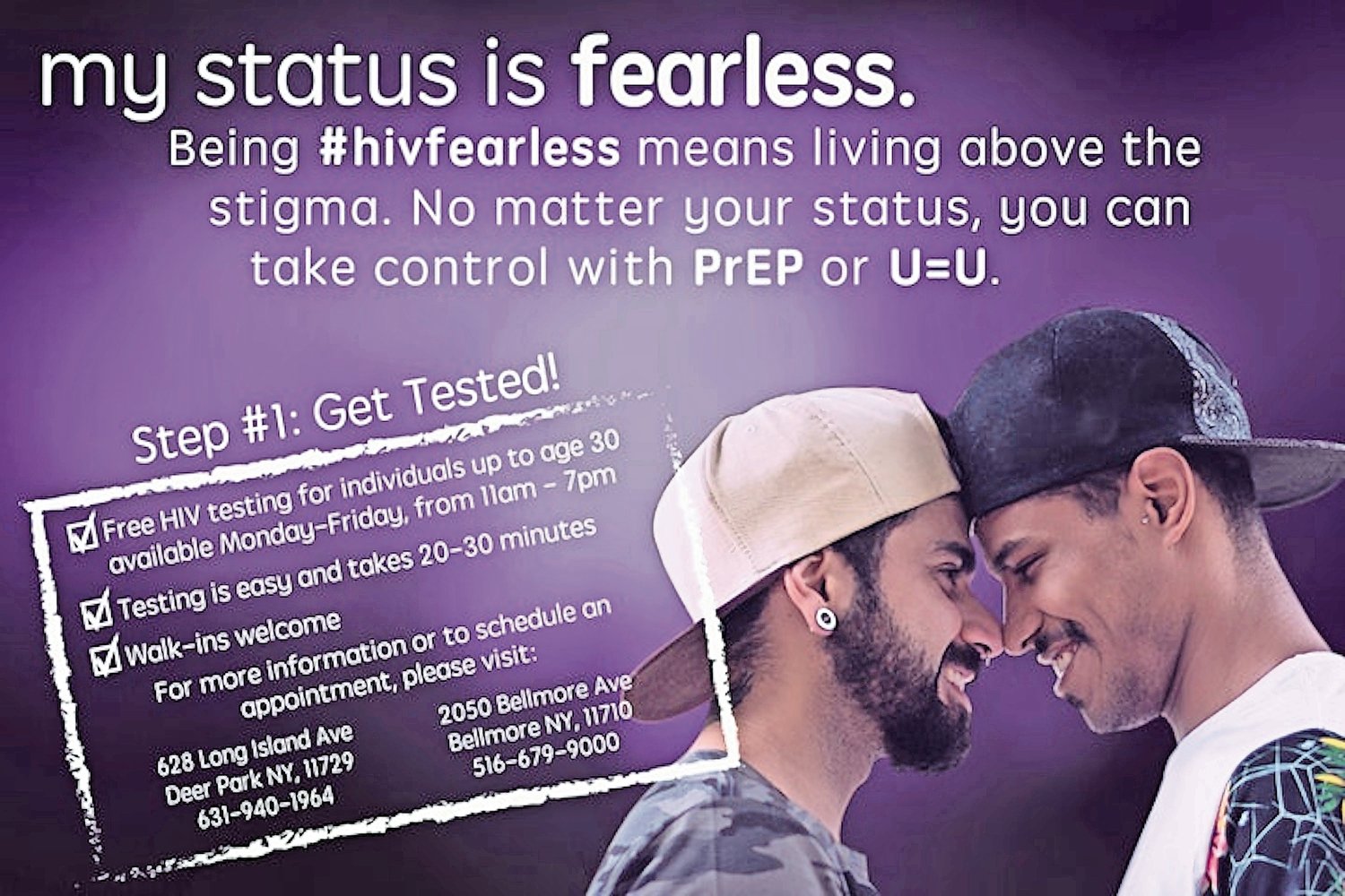 PFY’s #HIVFearless campaign promotes free HIV testing.