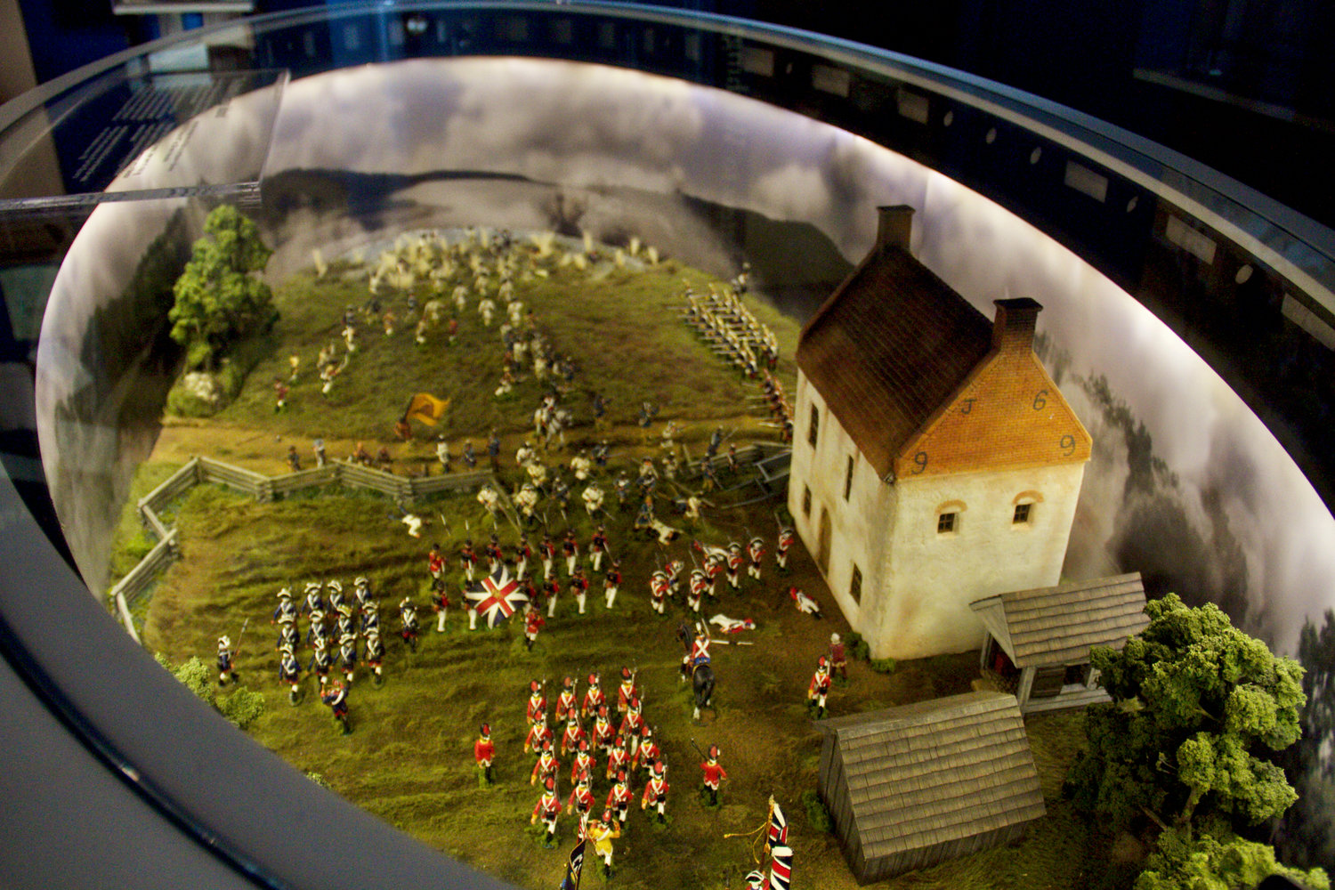062130LL  A diorama of the battle of Long Island.