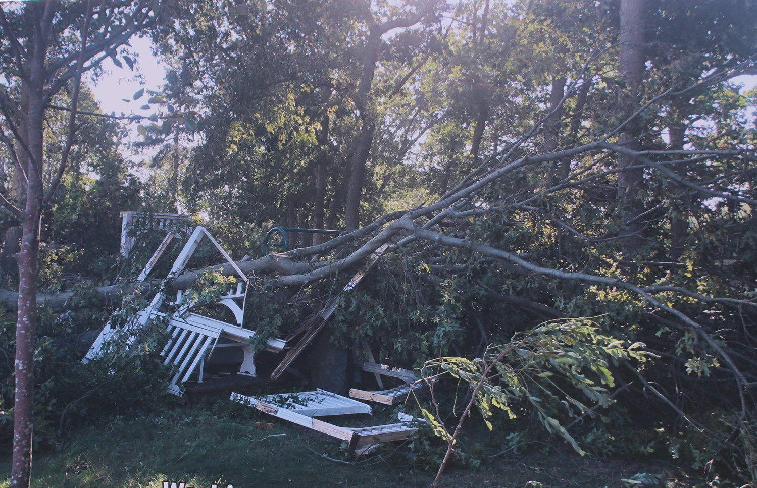 The gazebo was destroyed in Aug. 2020 after Tropical Storm Isias caused major damage.