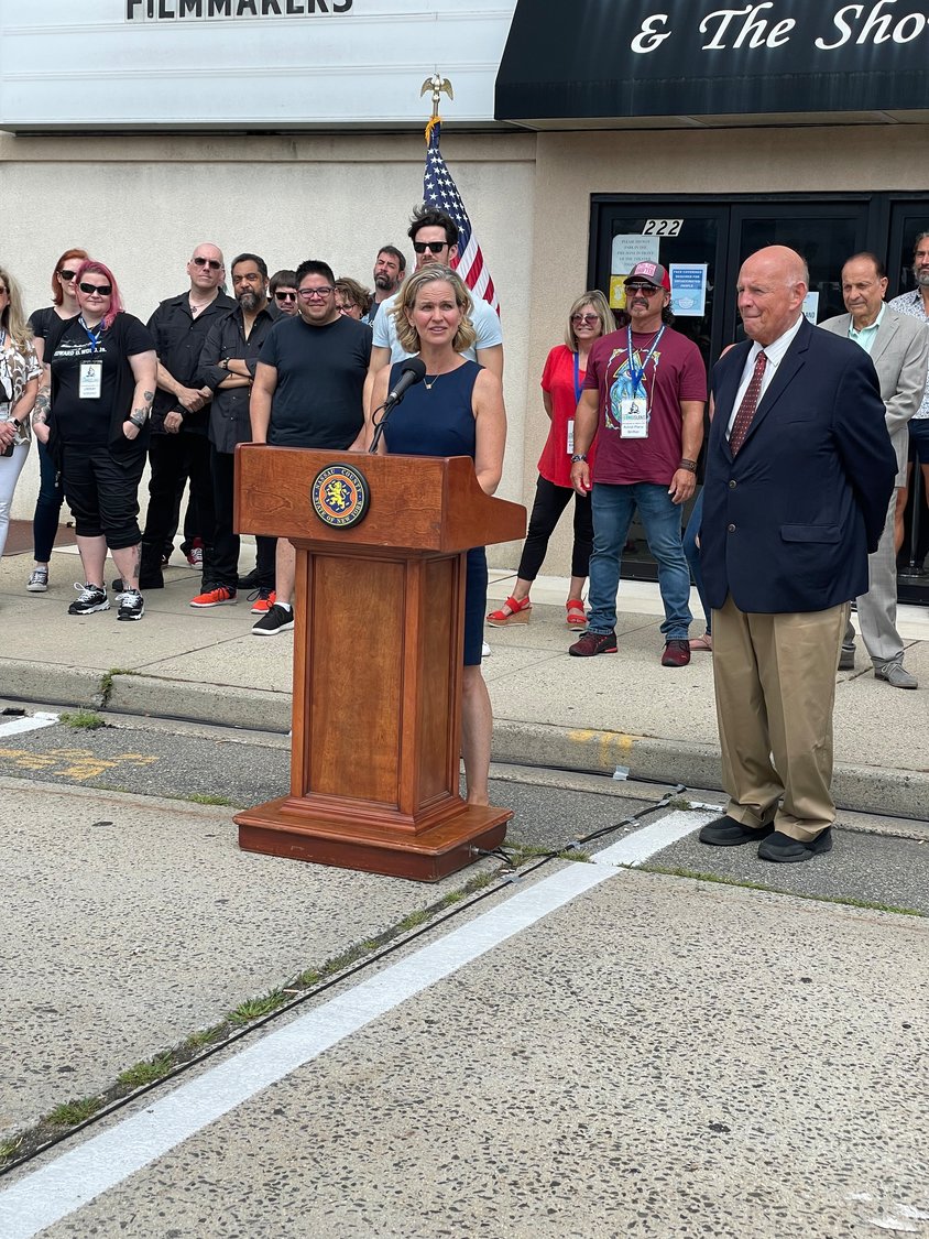 Nassau County Executive Laura Curran welcomed patrons to the start of the Long Island International Film Expo, taking place at the Bellmore Movies from Aug. 10 through 15.