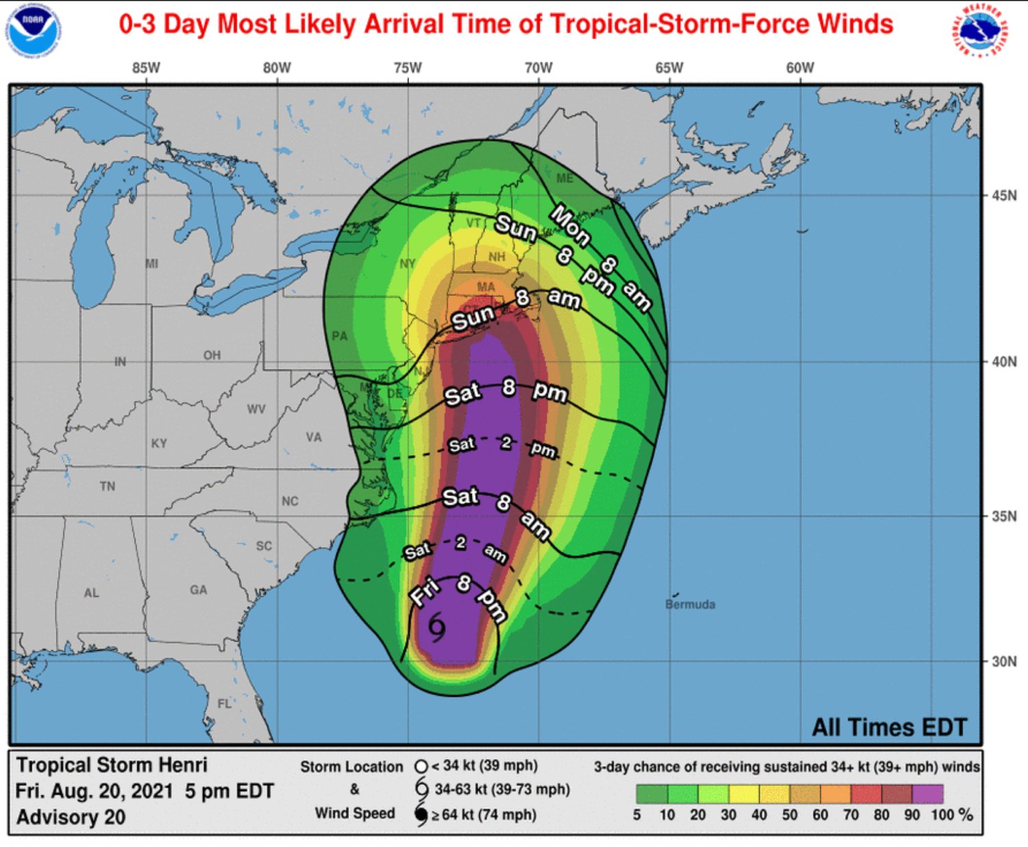 Flash Flood Watch continues for Nassau as Henri's heavy rains continue