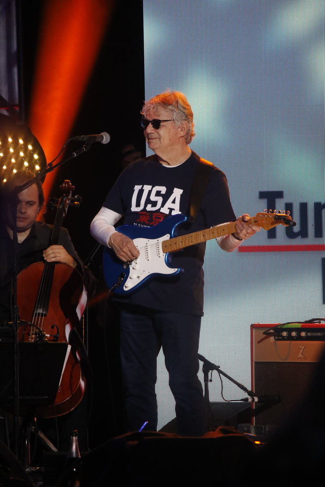 Steve Miller of the Steve Miller Band sported a U.S.A. Olympics shirt during the Never Forget Concert.