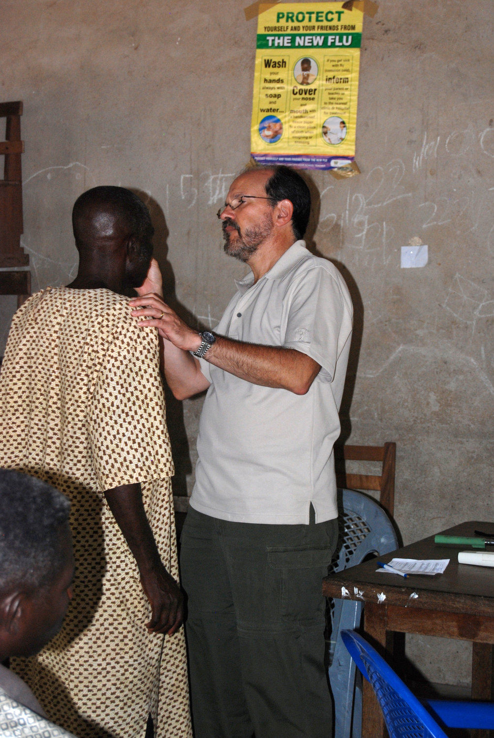 Appel checked out a patient in Ghana in 2010.