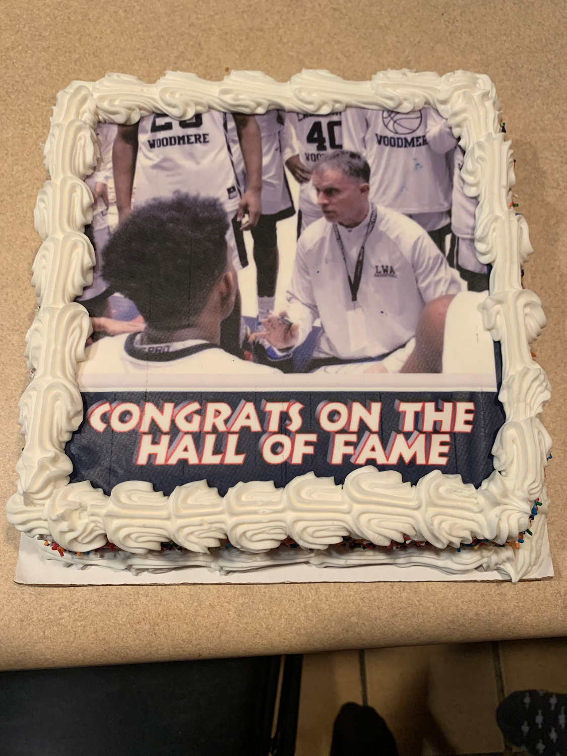 Being inducted into the Nassau County Athletics Hall of Fame was just icing on the cake baked by Weiss’s wife, Andrea.